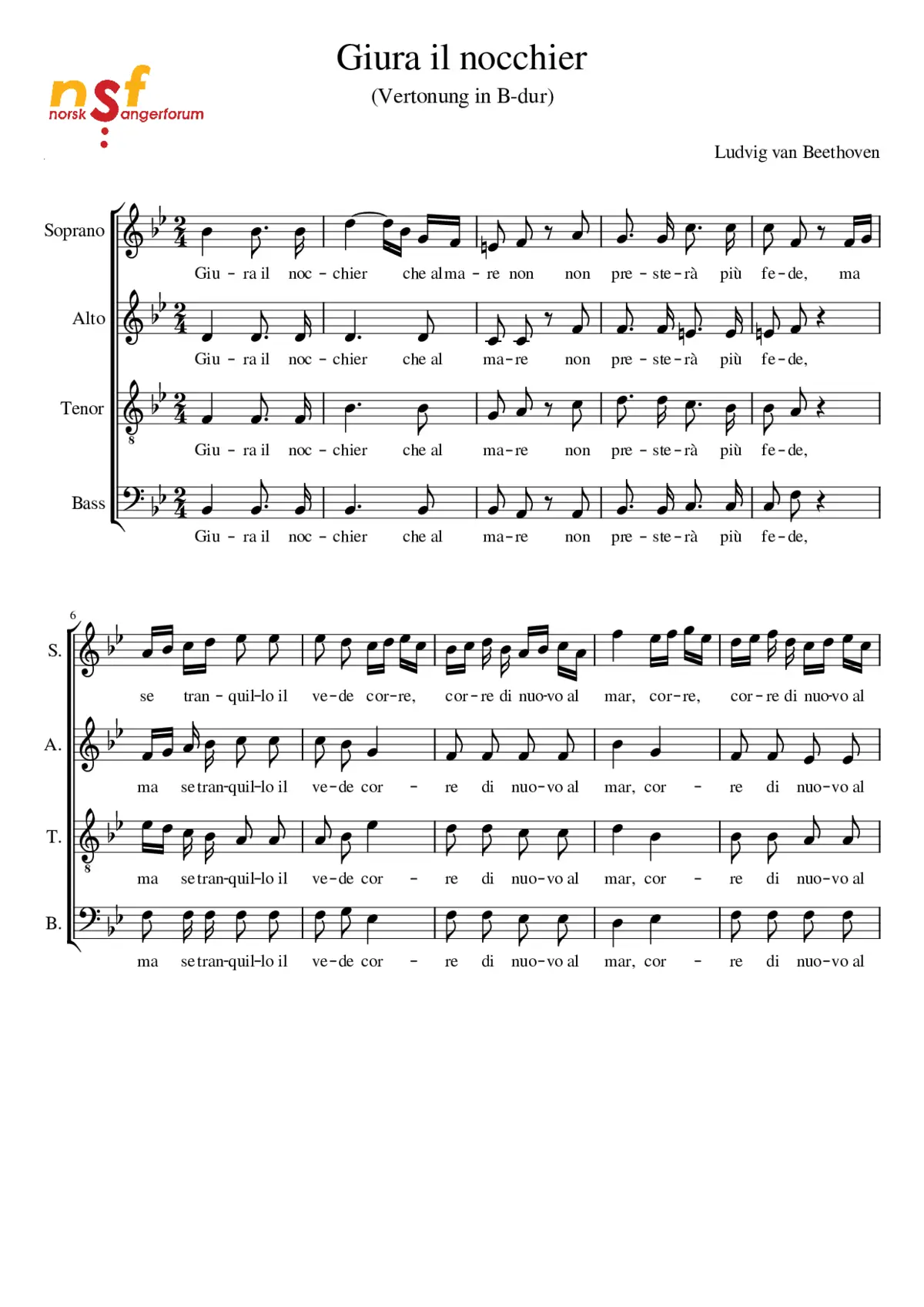 Giura il nocchier - Page 1