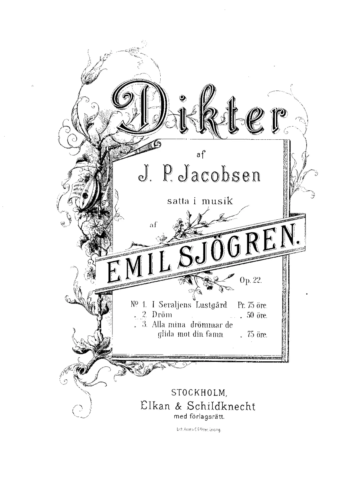 3 Dikter af J.P. Jacobsen - Page 1