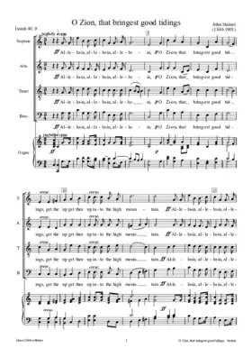 O Zion, that bringest good tidings