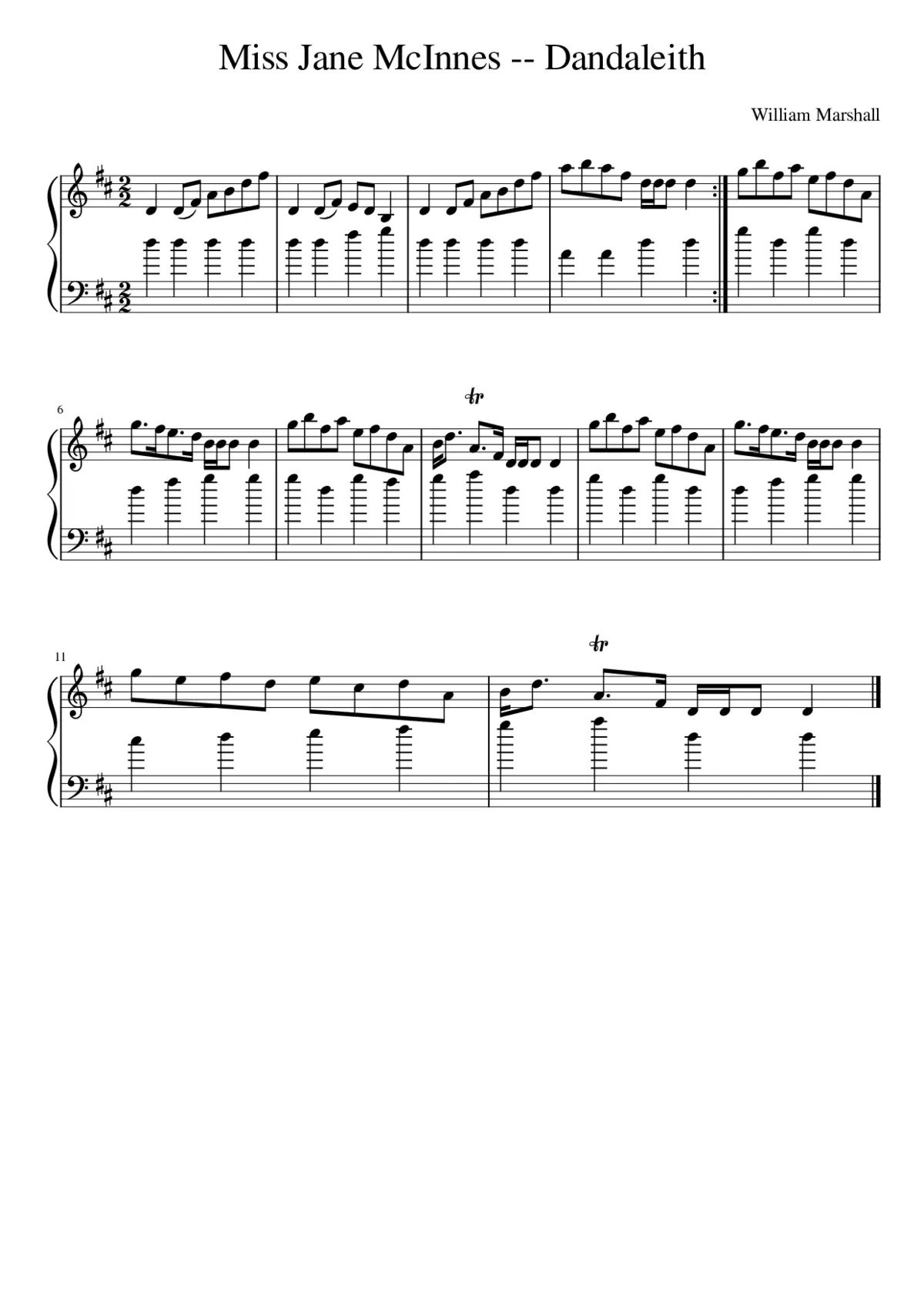 Miss Jane McInnes -- Dandaleith - Page 1