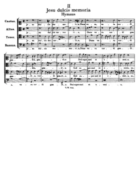 Jesu dulcis memoria. Hymnus