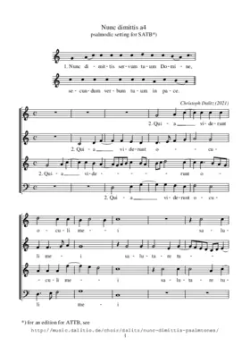 Nunc dimittis a 4