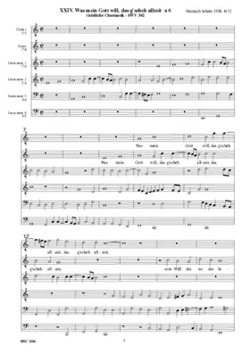 Was mein Gott will, das g'scheh allzeit, SWV 392