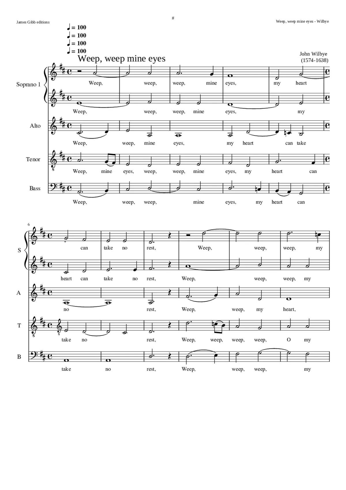 Weep weep mine eyes - Page 1