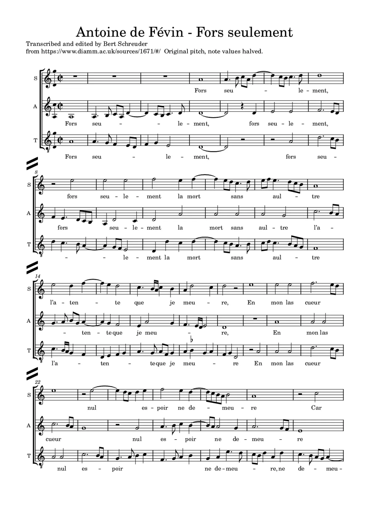 Fors seulement - Page 1