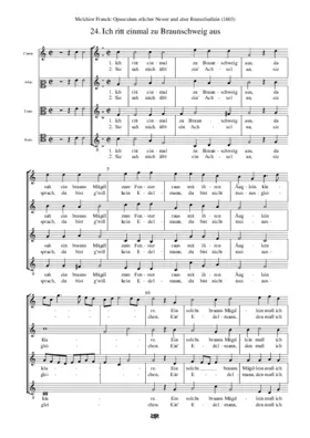 Ich ritt einmal zu Braunschweig aus