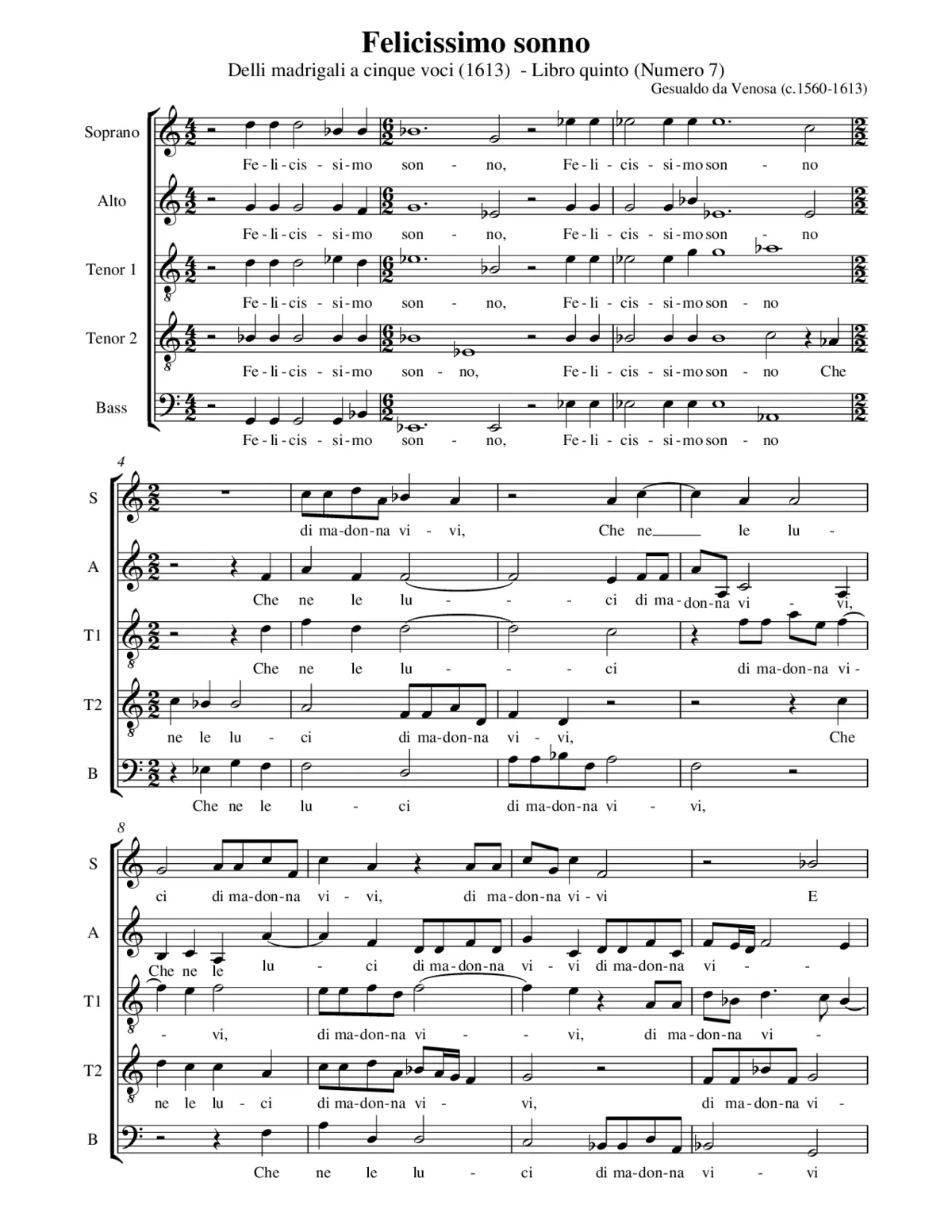 Felicissimo sonno - Page 1