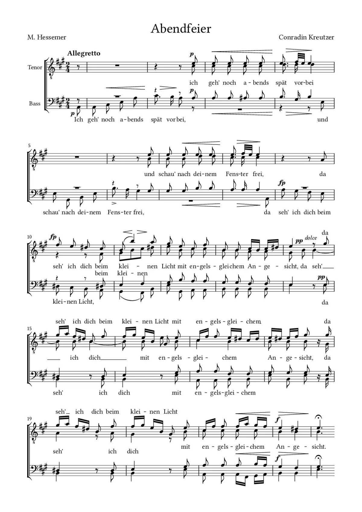 Abendfeier - Page 1