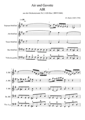 Air 'on the G string' Orchestral Suite No. 3 in D major BWV 1068