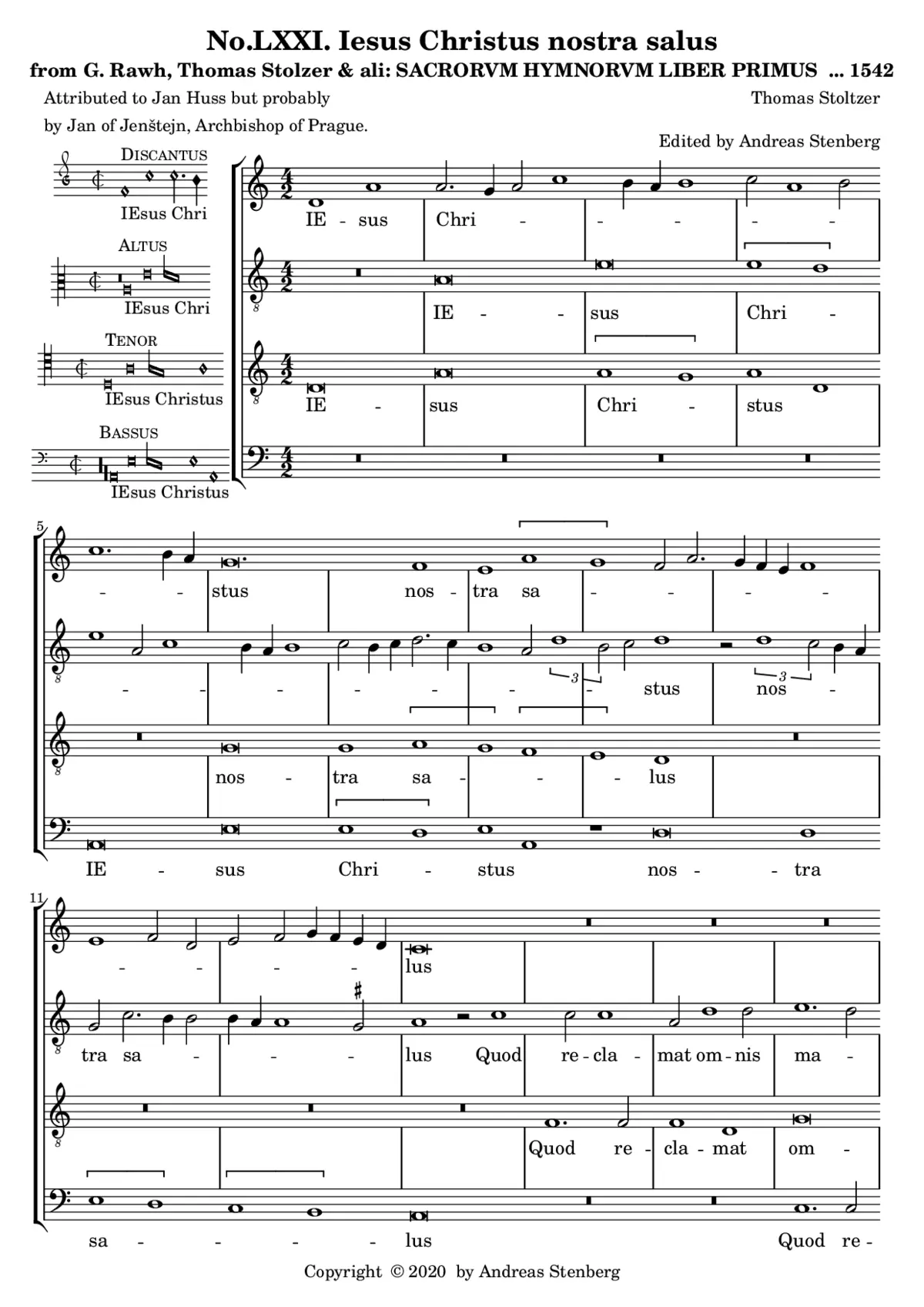 Jesus Christus nostra salus - Page 1