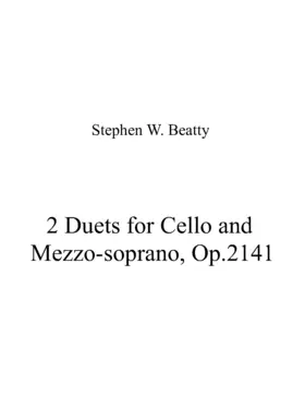 2 Duets for Cello and Mezzo-soprano