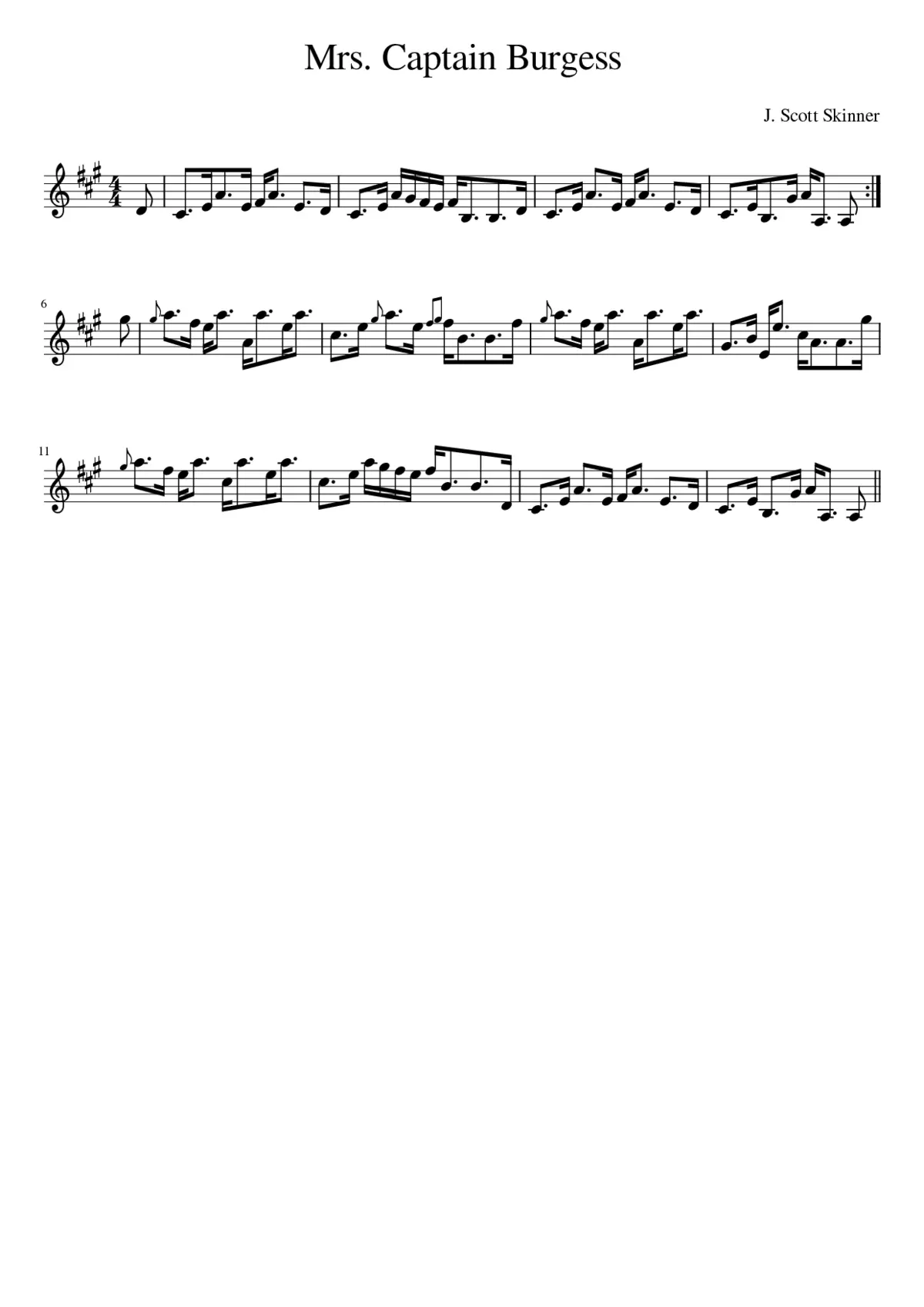 Mrs. Captain Burgess - Page 1