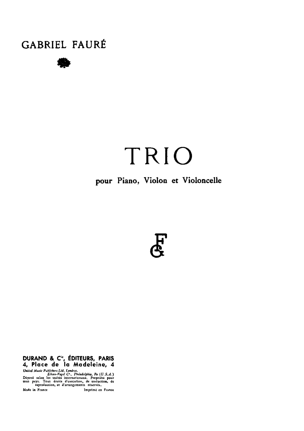Piano Trio - Page 1