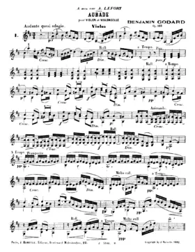 Aubade for Violin and Cello