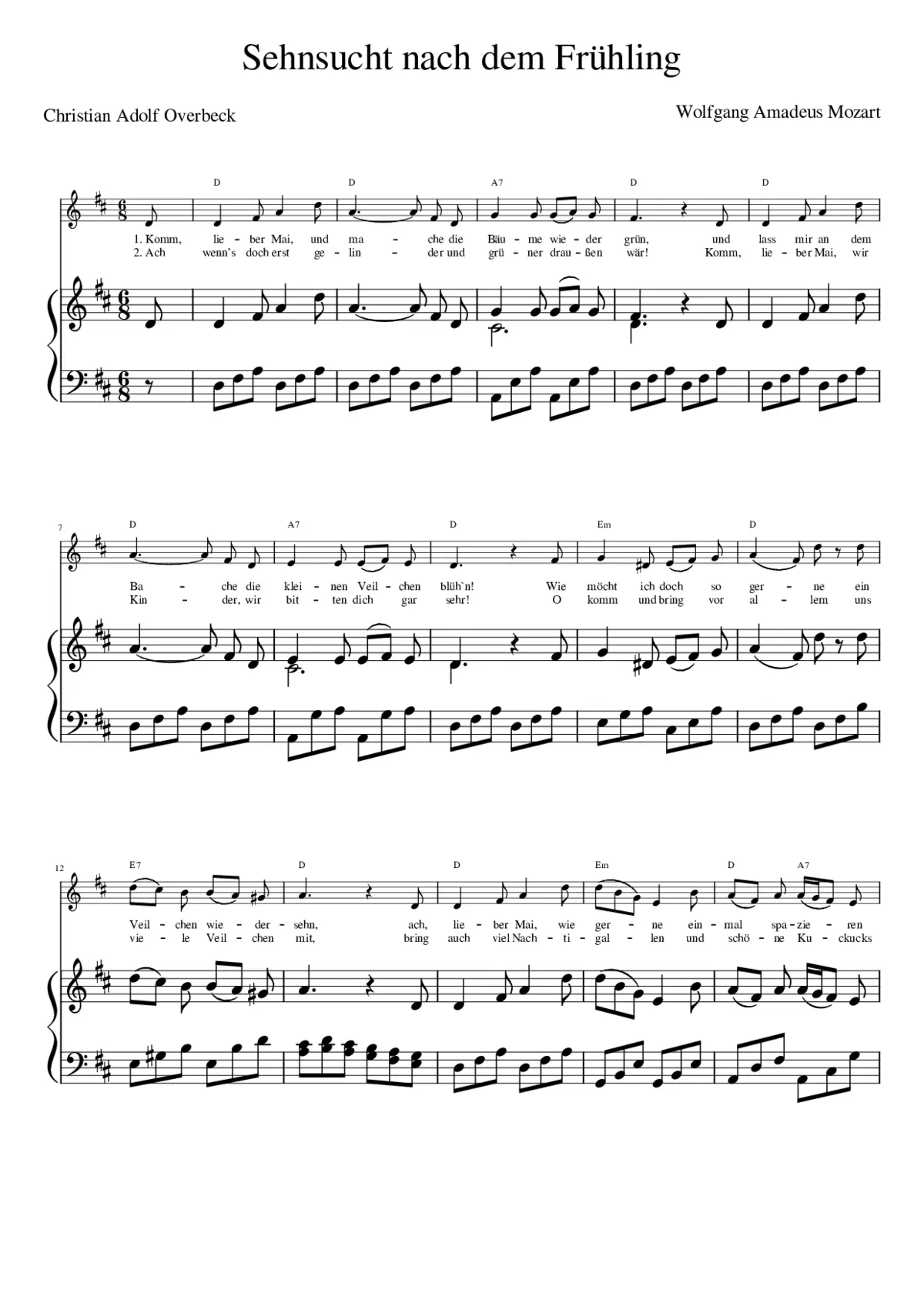Sehnsucht nach dem Frühling (Komm lieber Main) - Page 1