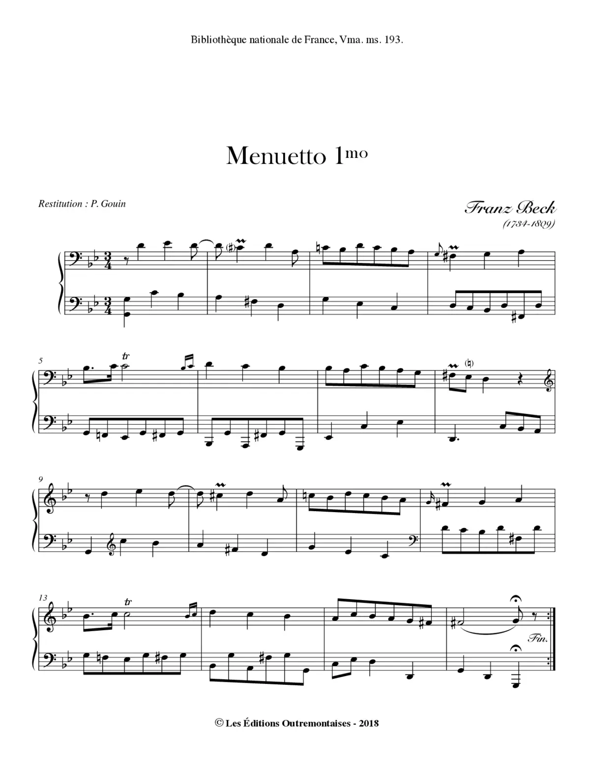 2 Minuets - Page 1
