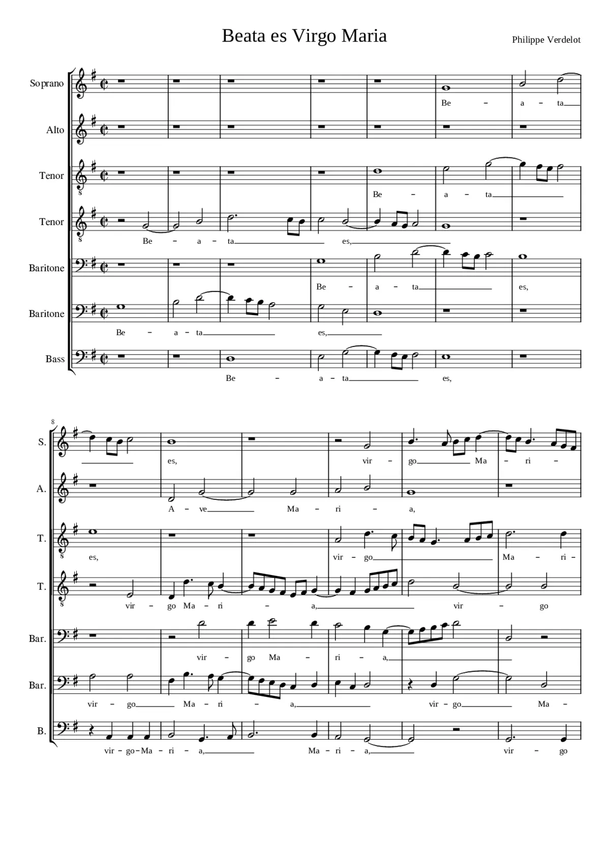 Beata es Virgo Maria - Page 1