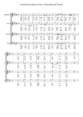 Summoned my labour to renew