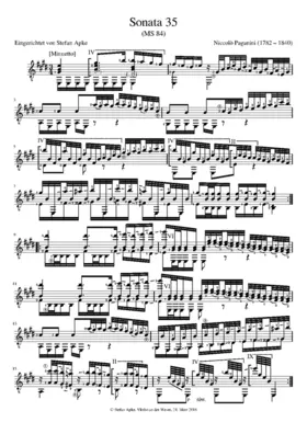 Guitar Sonata in E major