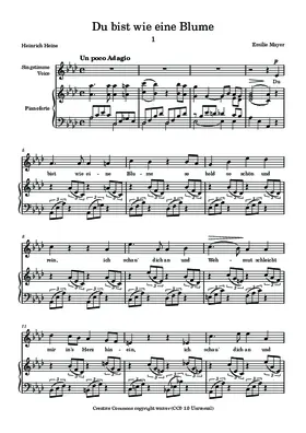 Du bist wie eine Blume