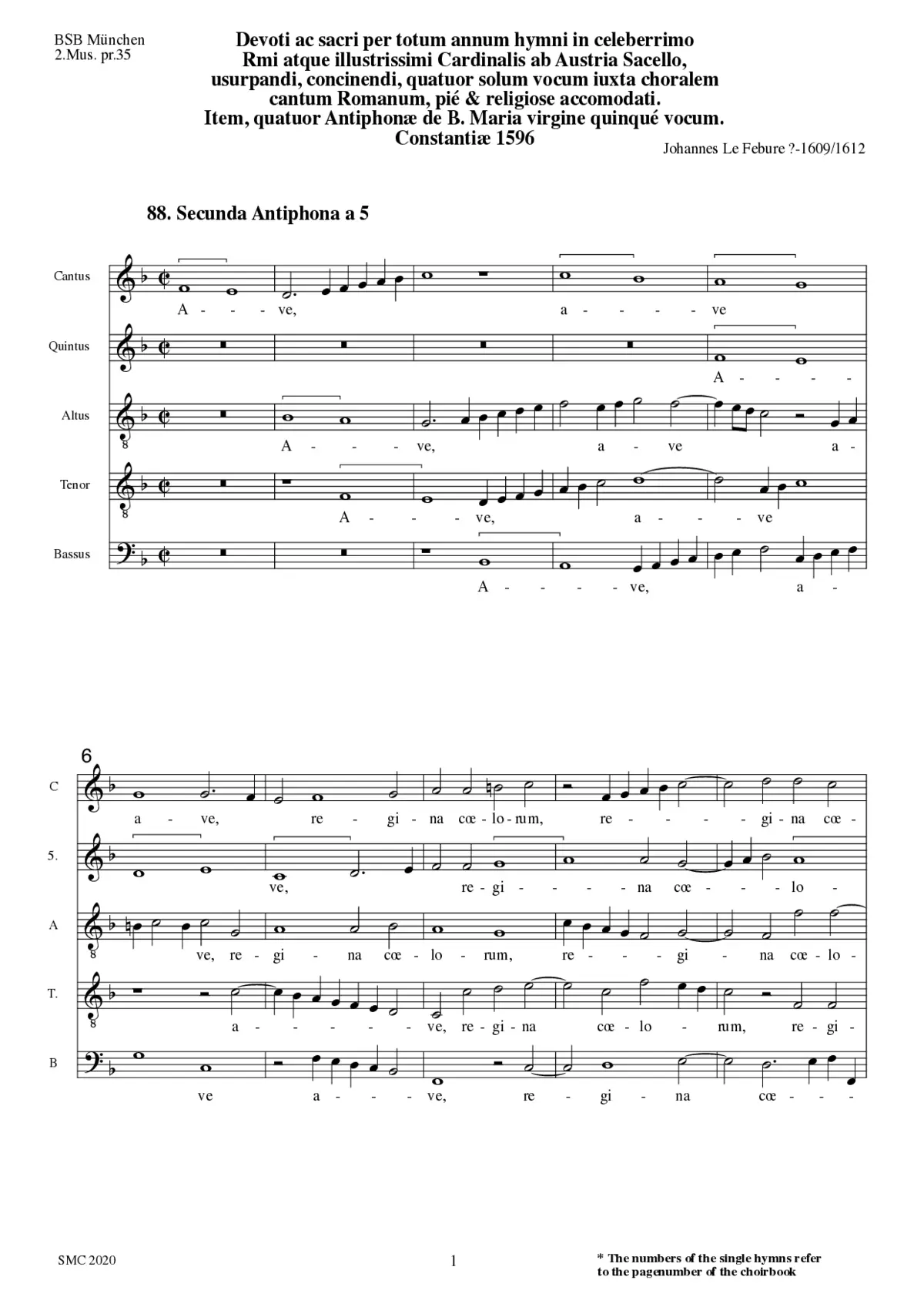 Ave Regina caelorum - Page 1