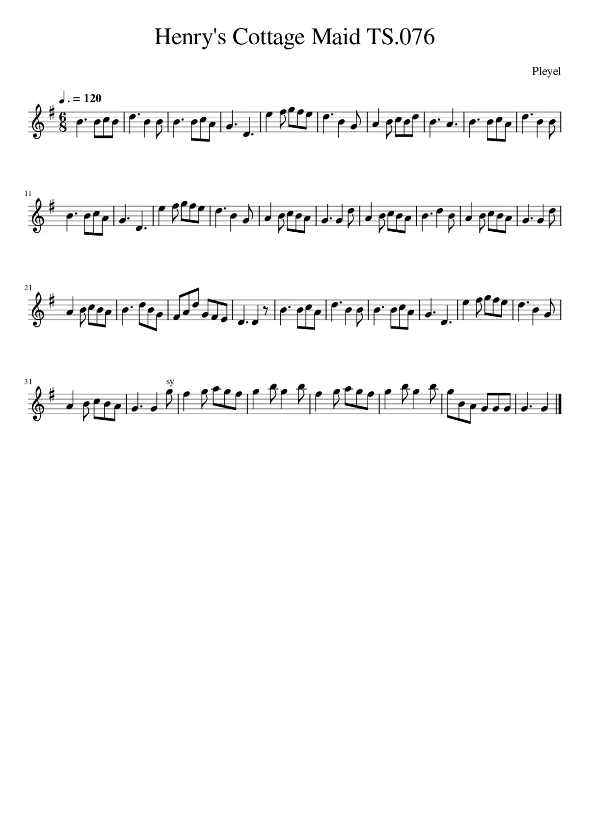 Henry's Cottage Maid TS.076 - Page 1