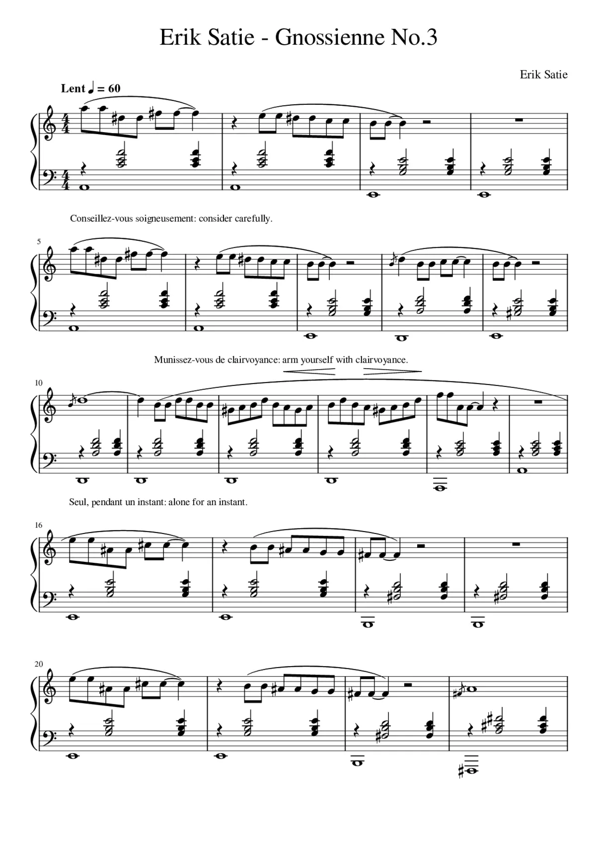 Gnossiennes - Page 1