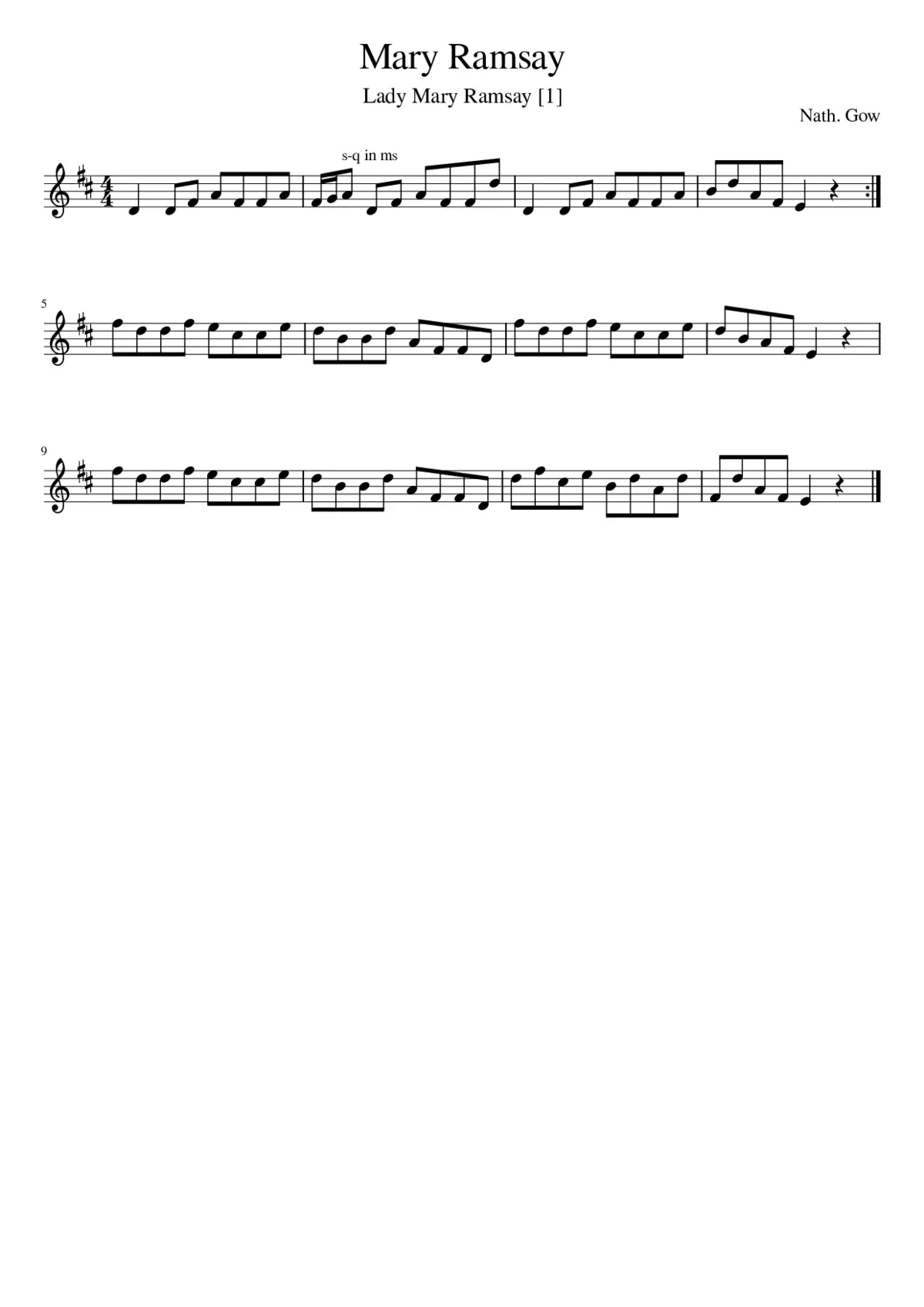 Mary Ramsay - Page 1