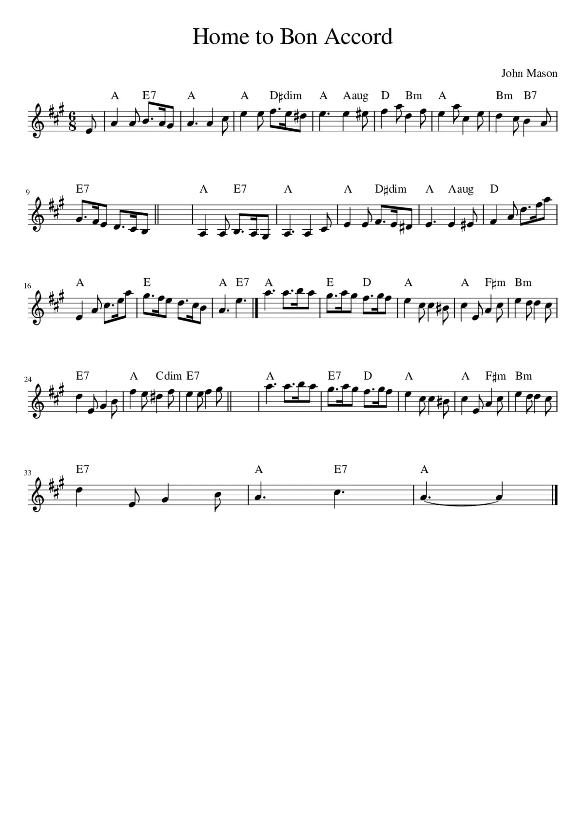 Home to Bon Accord - Page 1