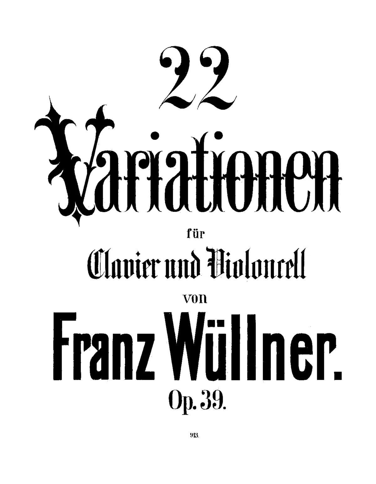 22 Variationen über ein Thema von Franz Schubert - Page 1