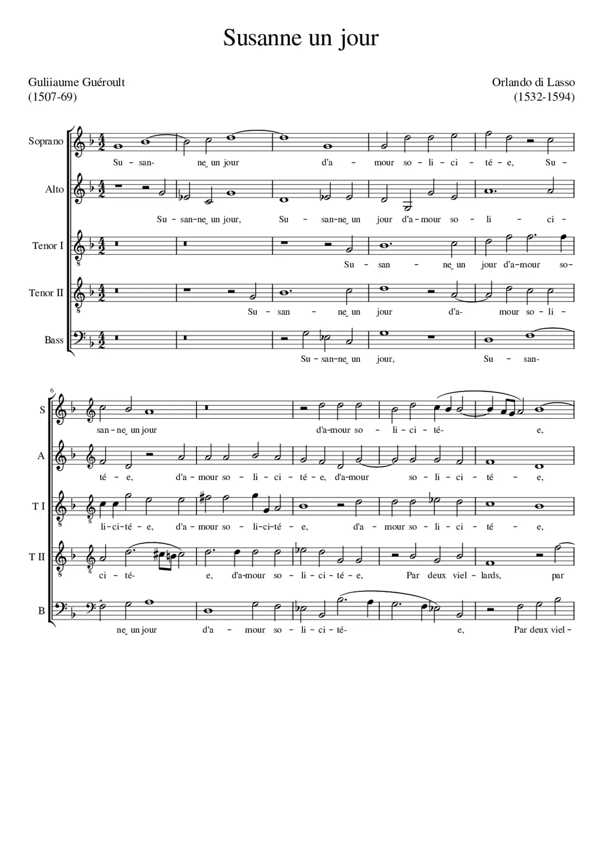 Susanne un jour - Page 1