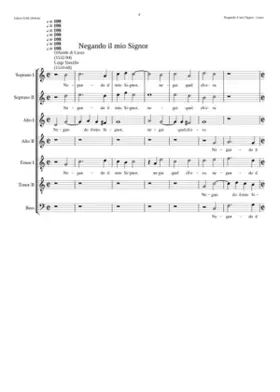 Negando il mio signor