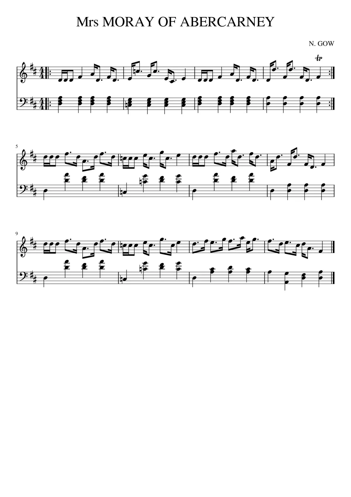 Mrs MORAY OF ABERCARNEY - Page 1