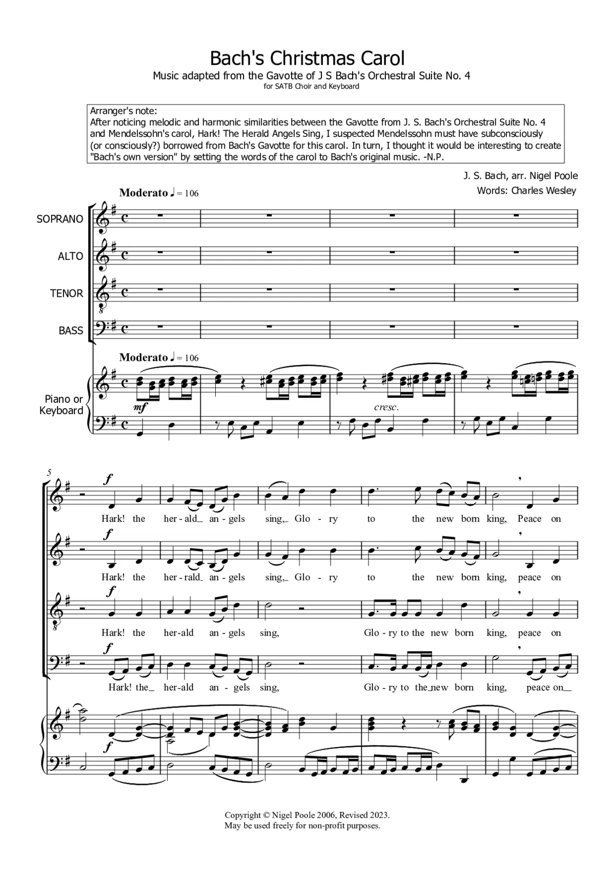 Bach's Christmas Carol - Page 1