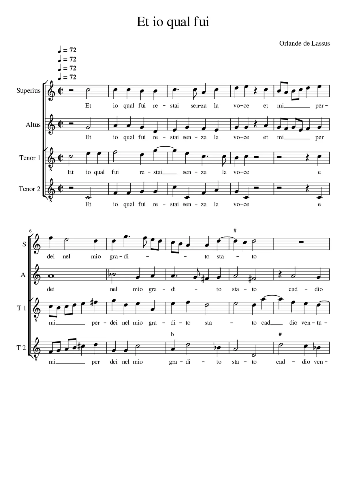 Et io qual fui - Page 1