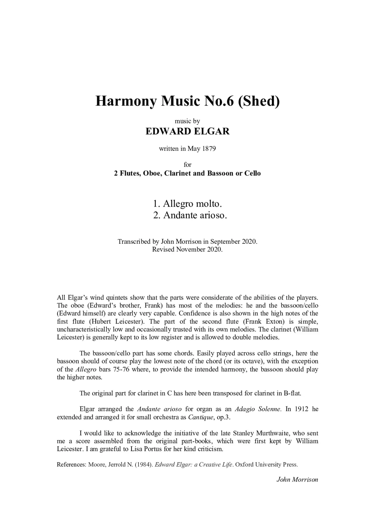 Harmony Music No.6 - Page 1