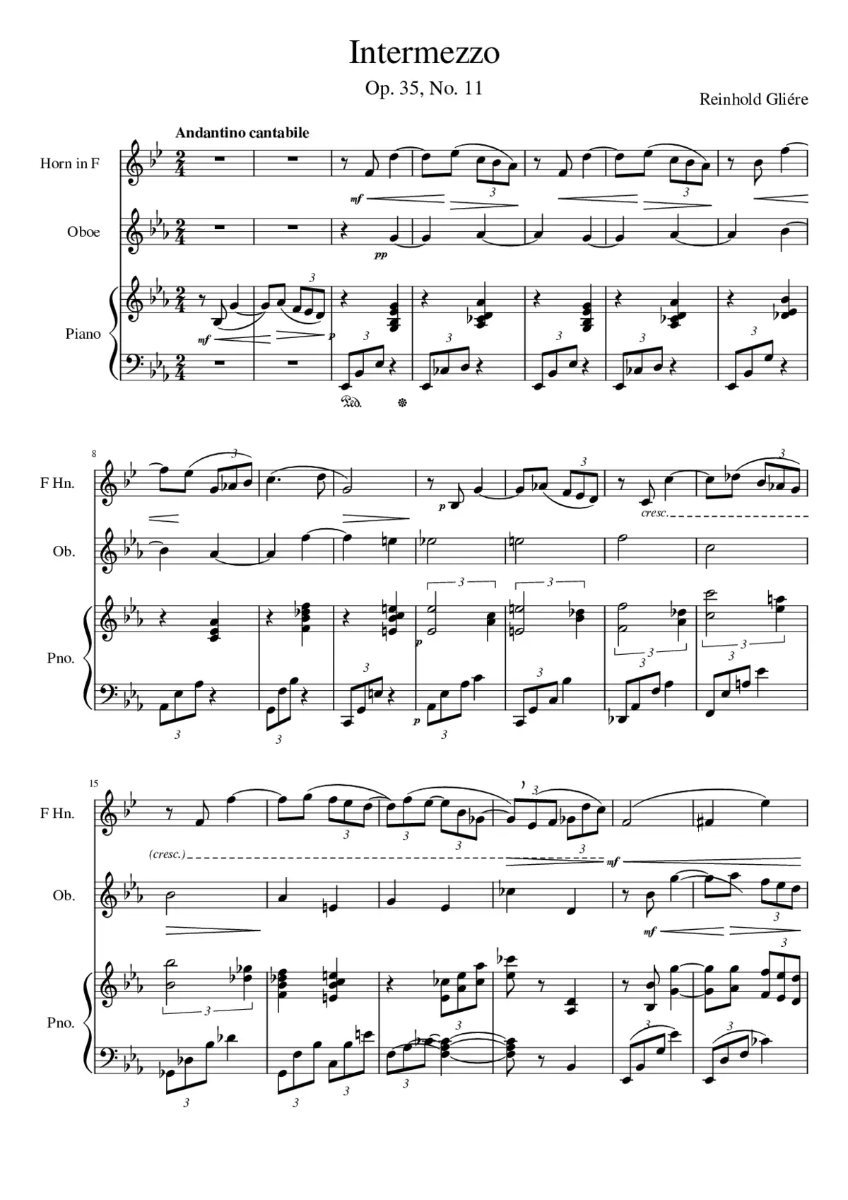 11 Pieces Op.35 - Page 1