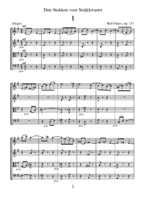 Three Pieces for String Quartet