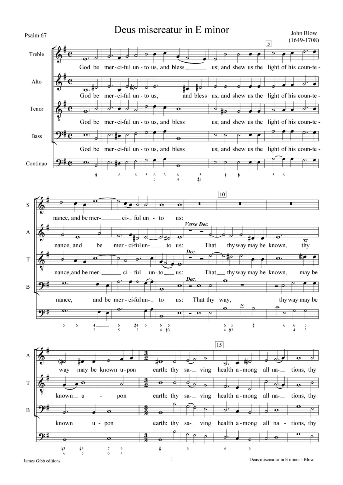 Deus misereatur in E minor - Page 1