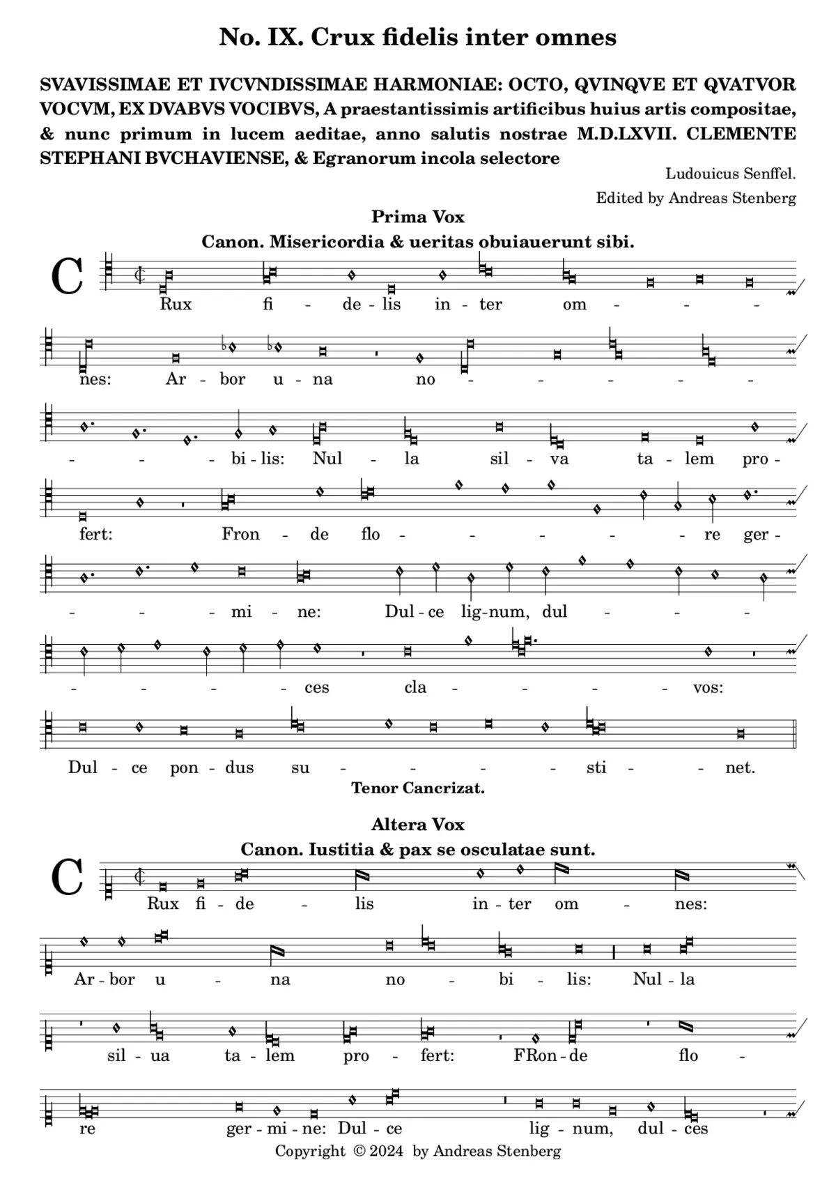 Crux fidelis - Page 1