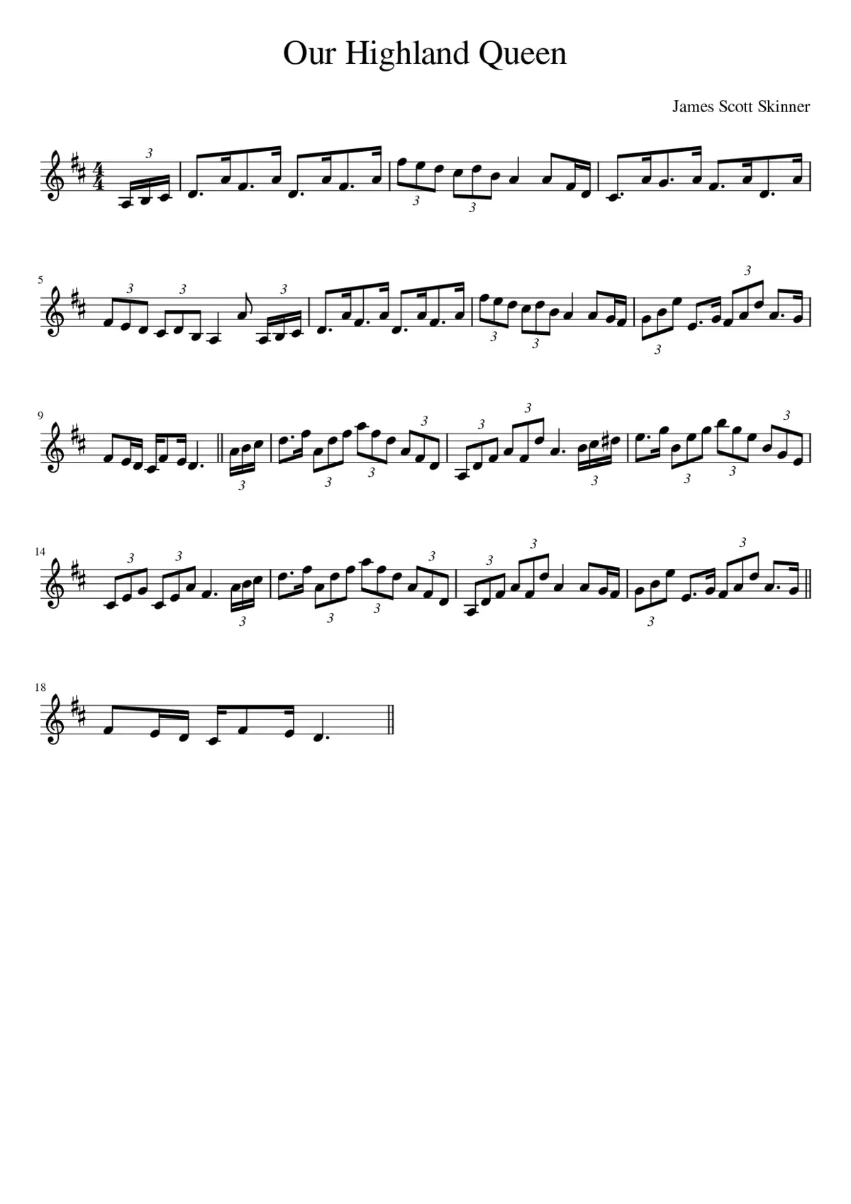 Our Highland Queen - Page 1