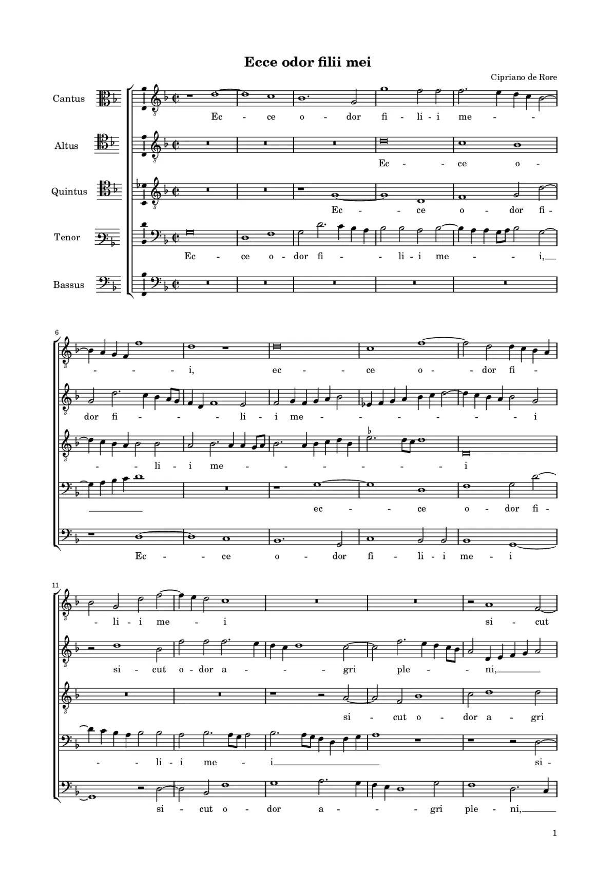Ecce odor filii mei - Page 1
