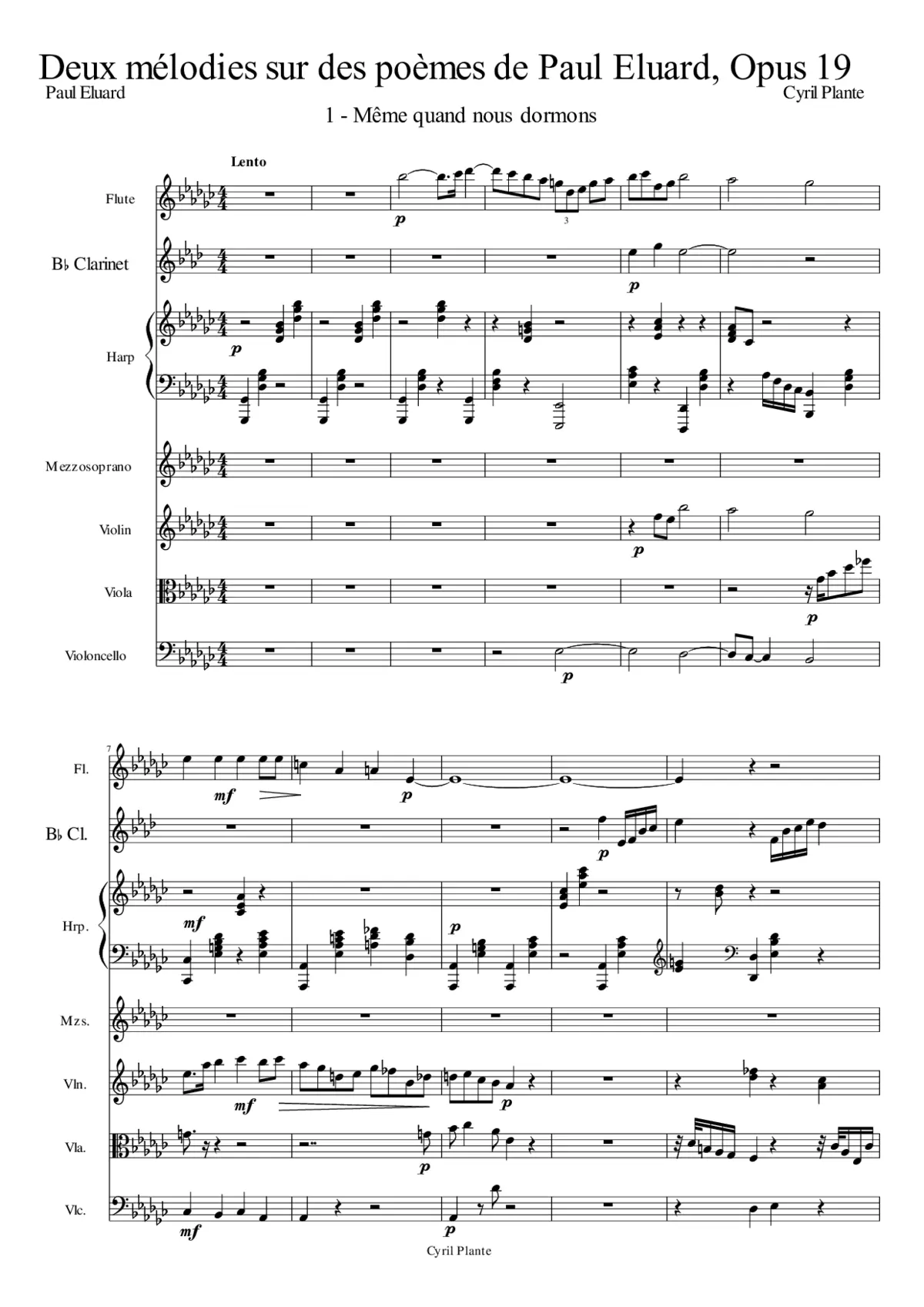 2 Mélodies - Page 1