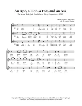 An ape, a lion, a fox and an ass, Z 241