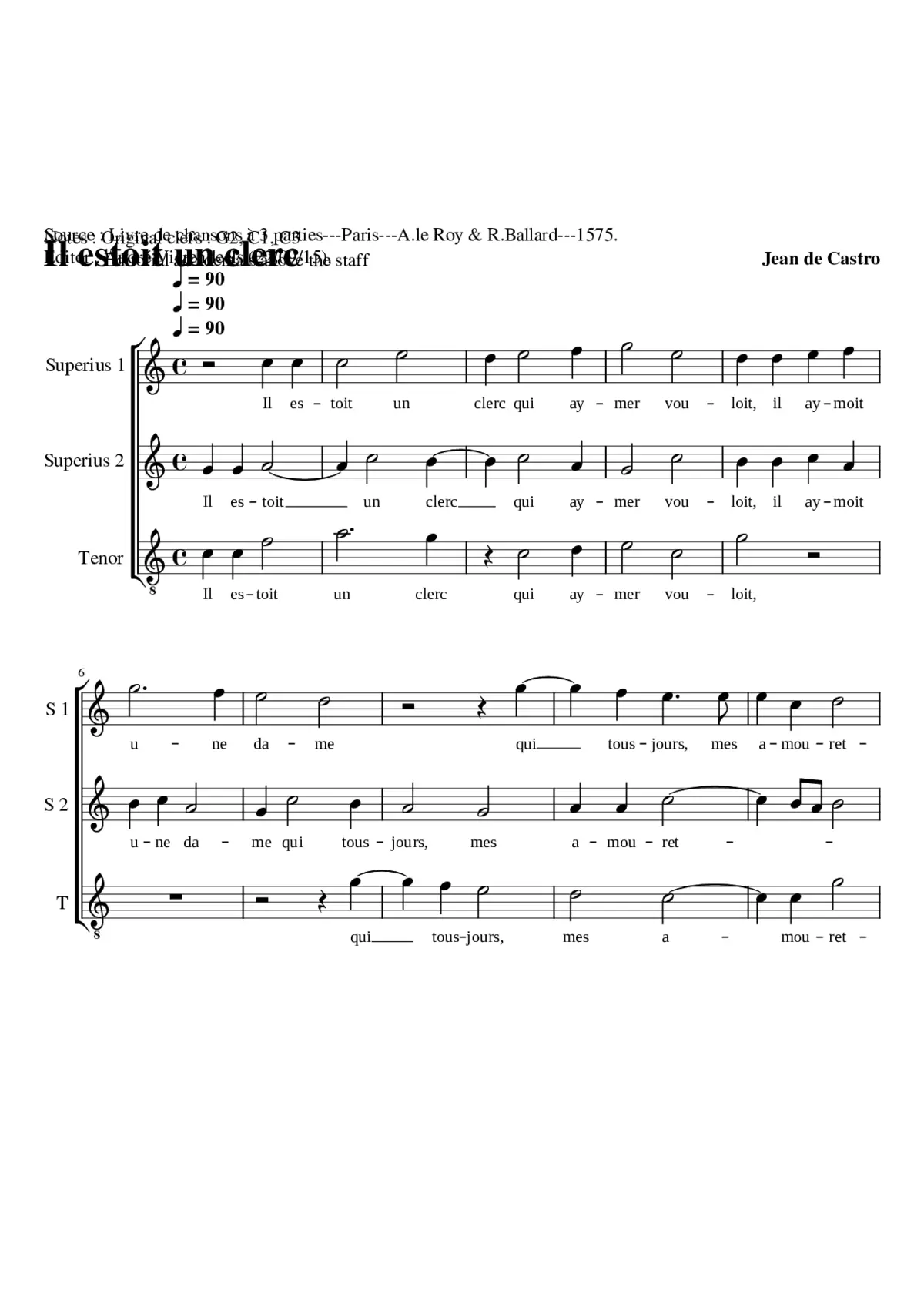 Il estoit un clerc - Page 1