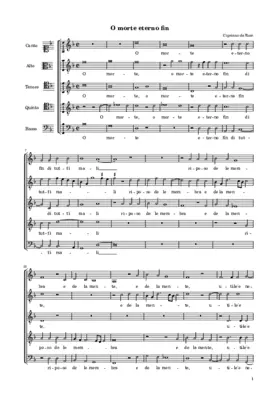 O morte, eterno fin