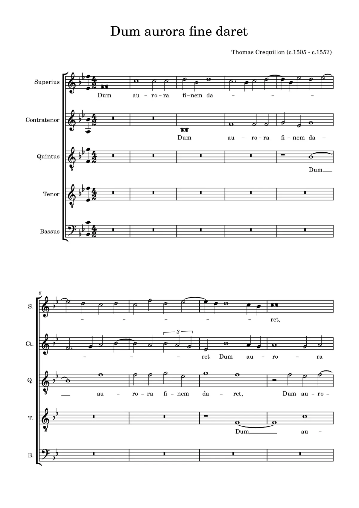Dum aurora finem daret - Page 1