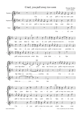 Cruel, you pull away too soon