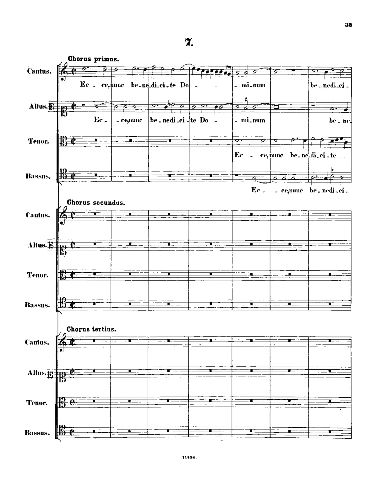 Ecce nunc benedicite Dominum - Page 1