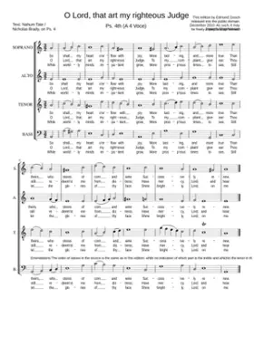 O Lord that art my righteous Judge